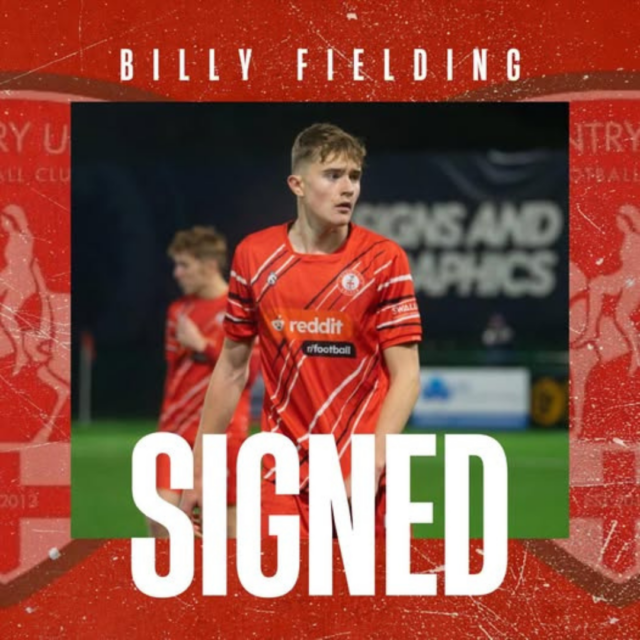 Coventry United Complete Final Signing as Billy Fielding Arrives